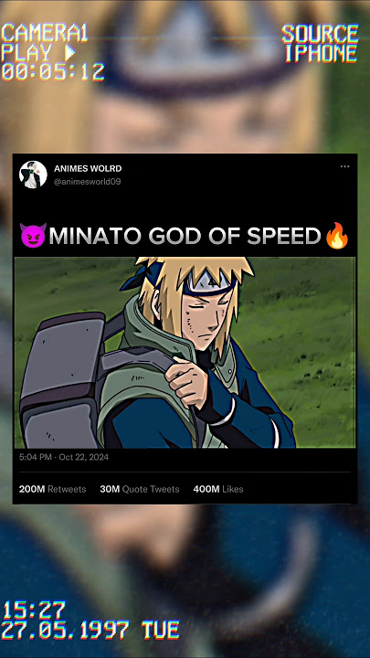 minato god of speed🗿😵#naruto #anime #narutoshippuden #shorts #minato #kakashi