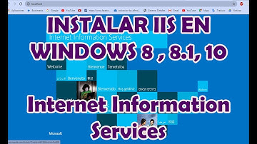 Instalar IIS en windows 8, 8.1, 10 | Internet Information Services Tutorial 2020