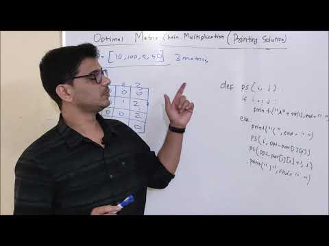 Matric Chain Multiplication - Printing Solution