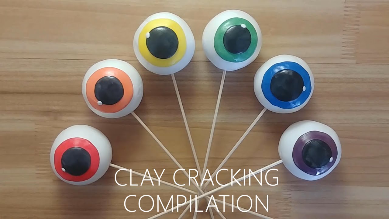 EYEBALLS JELLY CANDY clay cracking compilation 눈알젤리 점토부수기 위주로 편집 YouTube
