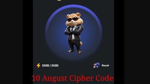 Hamster kombat 10 August Cipher Code | Hamster Today Cipher code |  Daily Cipher Code10 August