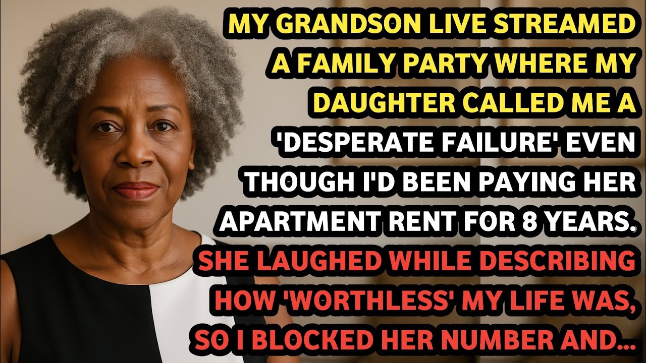 Дочь назвала меня отчаянной неудачницей и никчемной, не зная, что мой внук ведет прямую трансляцию.