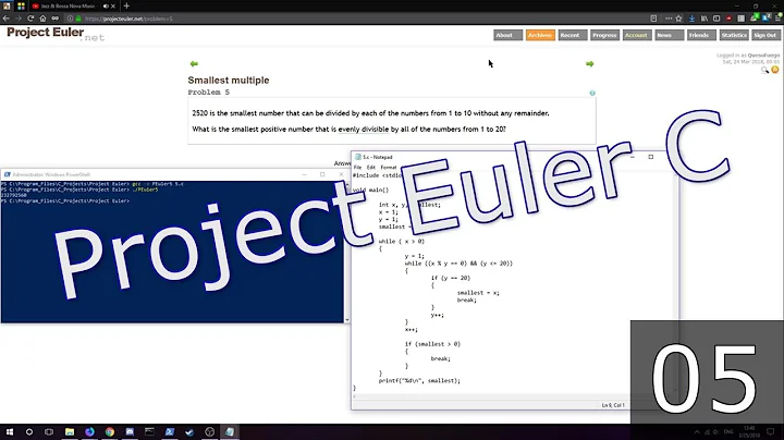 Project Euler in C #5: Smallest Multiple