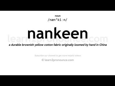 Video: Was sind Nankeen-Hosen?