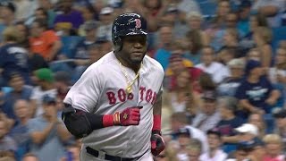 BOS@TB: Papi exits the game, receives big ovation