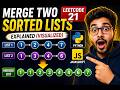 Merge Two Sorted Lists - LeetCode 21 - Python & JavaScript Explained (Visualized)