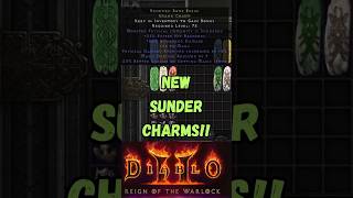 NEW SUNDER CHARMS! DIABLO 2 CHANGES! NEW DLC! #d2r #diablo2 #warlock