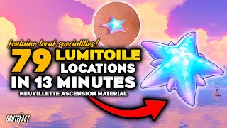 All 79 Lumitoile Locations | Efficient Farming Route | Neuvillette Ascension Material | Genshin 4.1