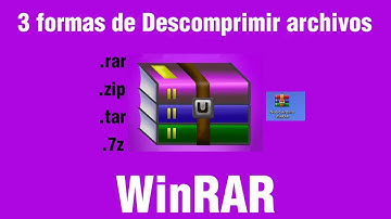 Archivos RAR y ZIP: como Extraer o Descomprimir archivos con WinRAR en Windows 10