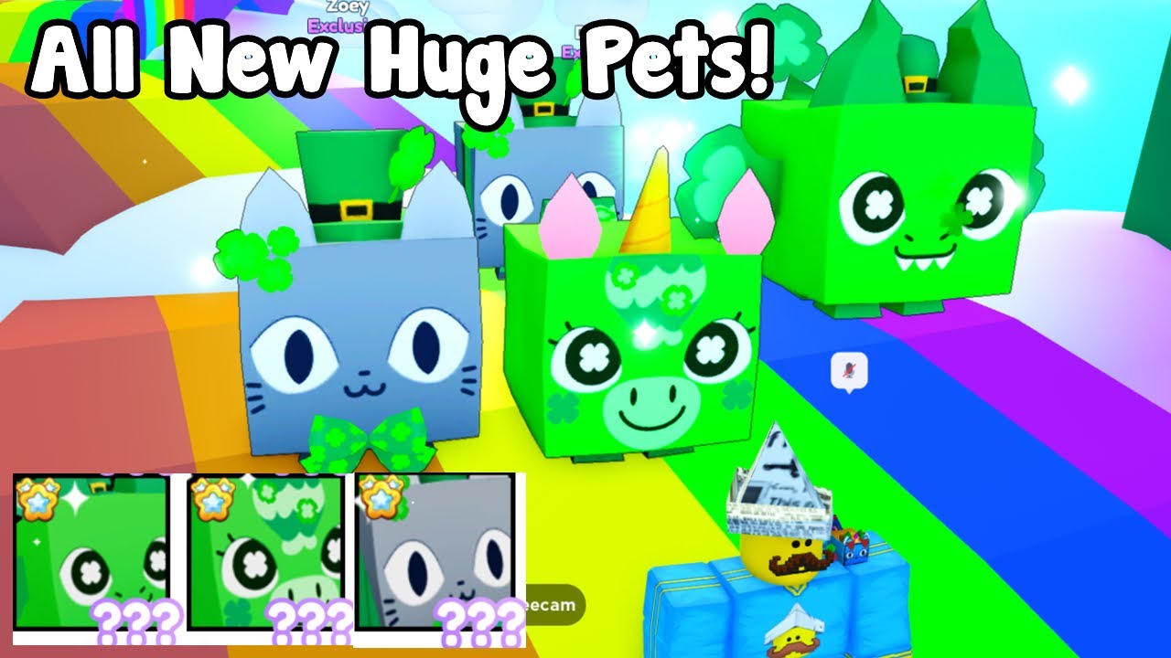 I Hatched All New Huge Clover Pets - Pet Simulator X Roblox!