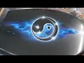 Airbrush WC-Sitz Design Yin Yang Bluefire Anleitung SK-Brush