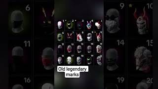 🥺free fire old legendary marks 😱#freefire #trending #shorts
