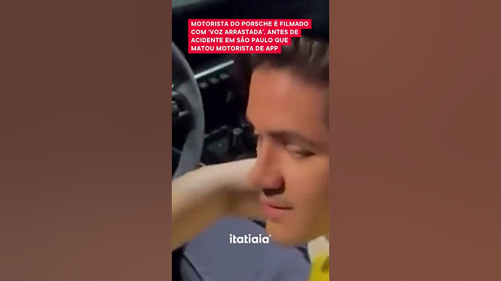 NOVO VÍDEO MOSTRA MOTORISTA DE PORSCHE COM 'VOZ ARRASTADA' ANTES DE SE ENVOLVER EM ACIDENTE EM SP