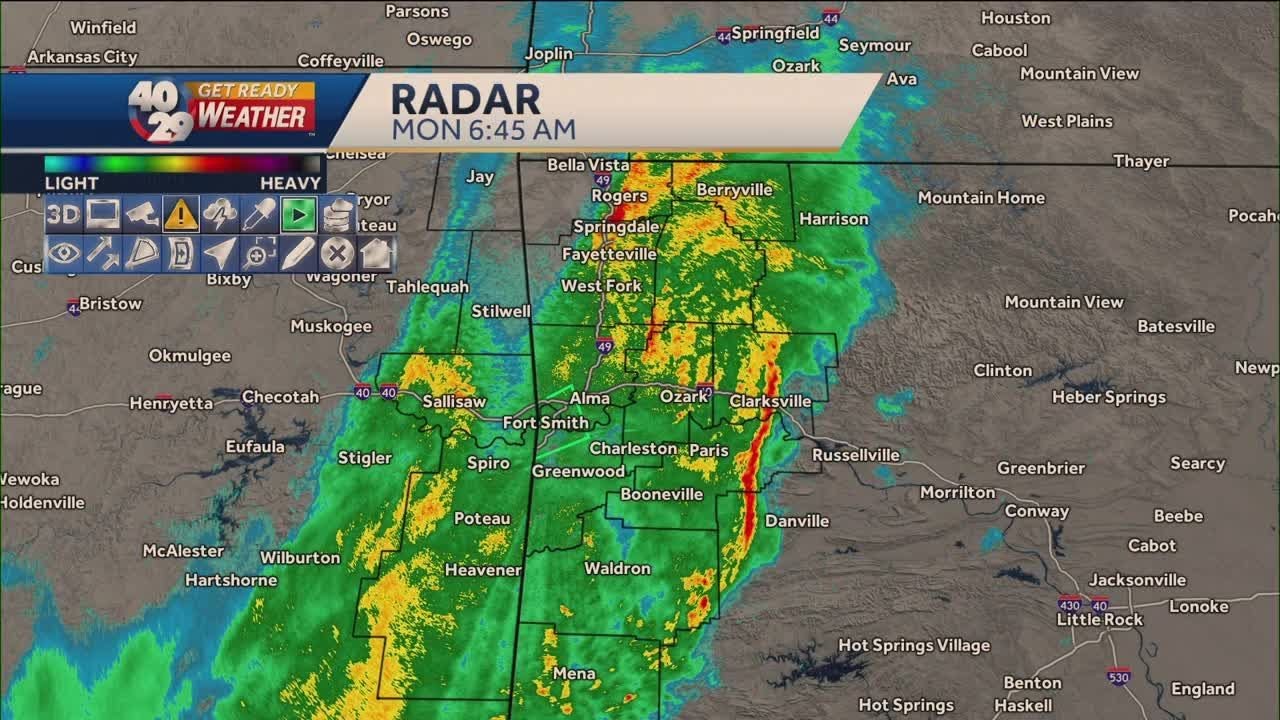 Heavy rain throughout the day Monday - YouTube