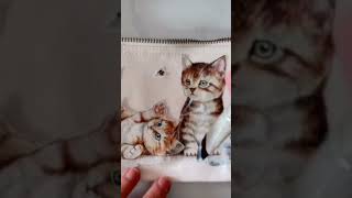 ¡ Una Servilleta de Gatitos se Convierte en un Neceser de LUJO! Pintura Glitter! DUY