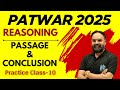 RSSB Raj. Patwari 2025 Reasoning | Passage and Conclusion | Practice-10 | Reasoning Rishi Sir