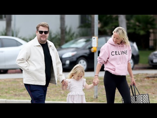 James Corden Takes Advantage Of Family Time Before Heading Back To Work At The Studio
