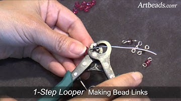 Make Eye Pins and Bead Links with The 1-Step Looper Pliers from The BeadSmith
