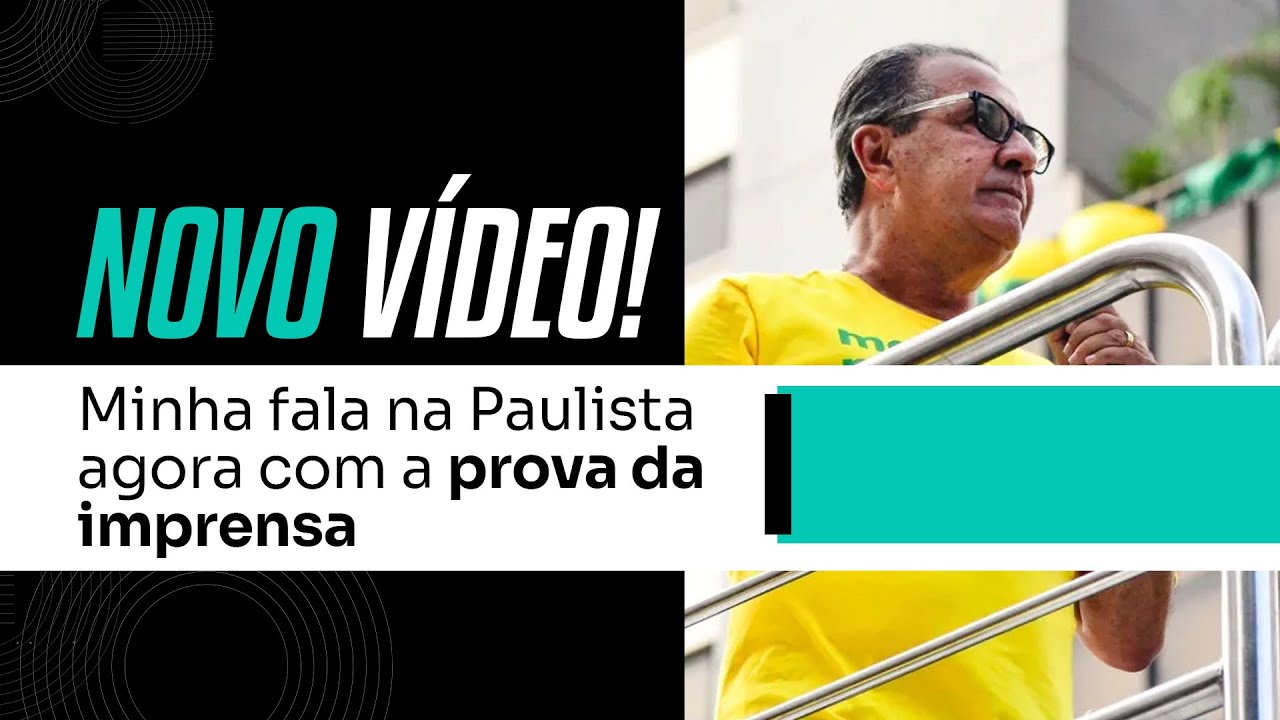 NOVO VÍDEO! Fala do Malafaia na paulista agora com a prova da imprensa