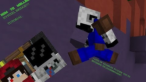 How  to  WALL RUN!?! - Hypixel Bridge