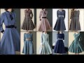 Comfortable & luxury Woolen Skater dresses designs ideas for women 2022//