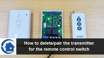 How to delete/pair the remote control switch transmitter