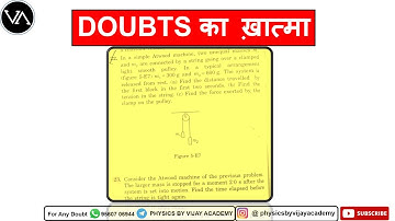 In a simple Atwood machine two unequal masses m1 and  m2  are connected by a string going over