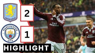 Aston Villa 2-1 Manchester City Highlights | Jackson Brace Stuns Haaland & City!