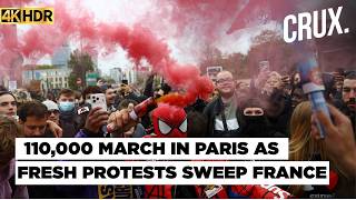 French Police Fire Tear Gas as Clashes Erupt in Lyon, Lille & Nantes During Fresh Wave of Protests