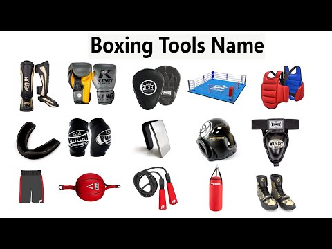 Boxing equipment name list. Boxing tools  Names. List of Boxing Equipment. Punching