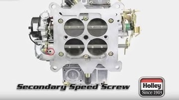 How To Adjust The Secondary Speed Screw On Holley Carbs