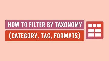 Smart Post Show Pro - How To Filter by Taxonomy (Category, Tag, Formats)