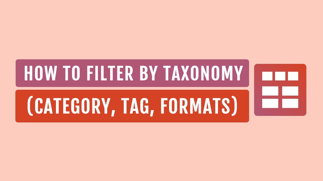Smart Post Show Pro - How To Filter by Taxonomy (Category, Tag, Formats ...