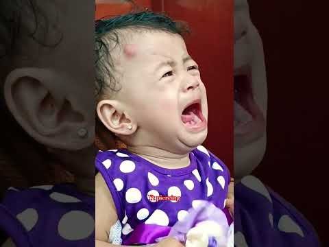 Crying..‼️Ear Piercing Baby's #shorts #cute #cutebaby #funny