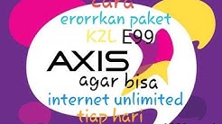 cara erorkan paket kzl axis agar bisa internetan unlimited tiap hari !!! - Durasi: 8.32. 