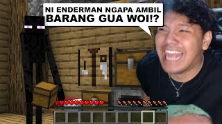 Aku Menyamar Sebagai Enderman Untuk PRANK Temen ku di Lomba Building ..