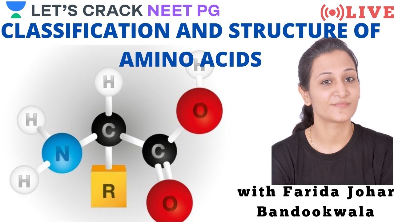 Classification & Structure Of Amino Acids NEET PG 2021 Farida Johar