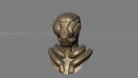 Alien Sculpt done with mudbox