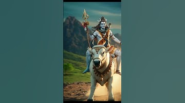 Bholenath on Nandi Running | Shiv Tandav Stotram | Piyush AI Creator #Shorts