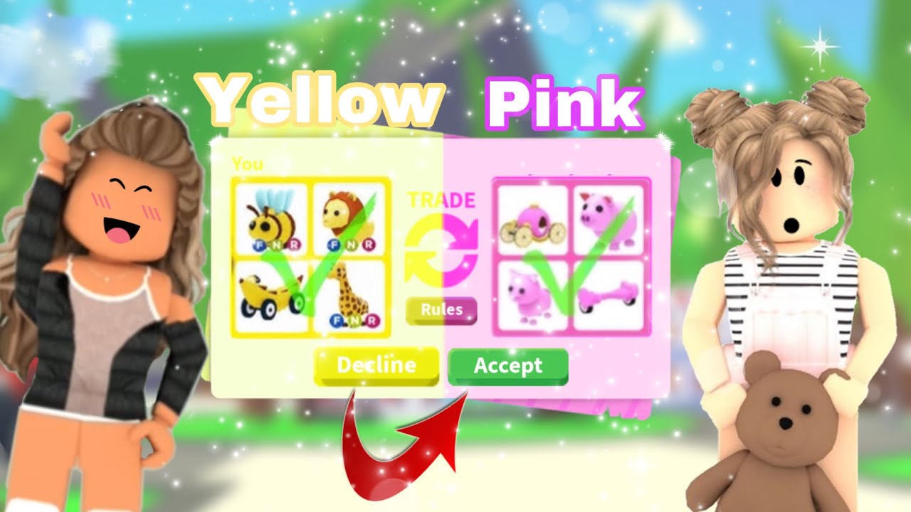 ðOne Color Trading Challenge In Adopt Me - YouTube