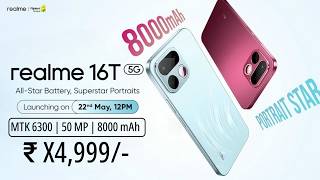 Realme 16T 5G Launch Date, Price in India, Specs &amp; Features | Camera, Battery Details