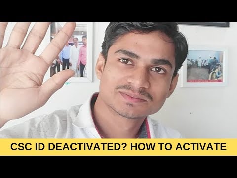 CSC ID Deactivated? How To Activate Again CSC Digital Seva Id Vle Society