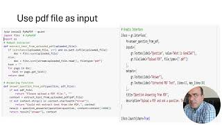 Create Query Answering System using generative AI, gradio and python code in google colab