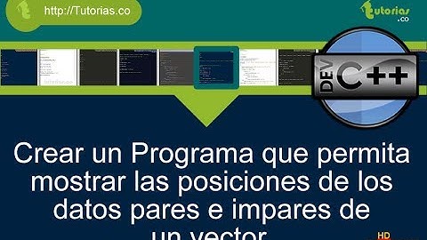 arrays -- visual C++ (posiciones vector de los datos pares e impares)