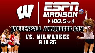 LIVE ANNOUNCER CAM: No. 6 Wisconsin Badgers vs. Milwaukee Panthers