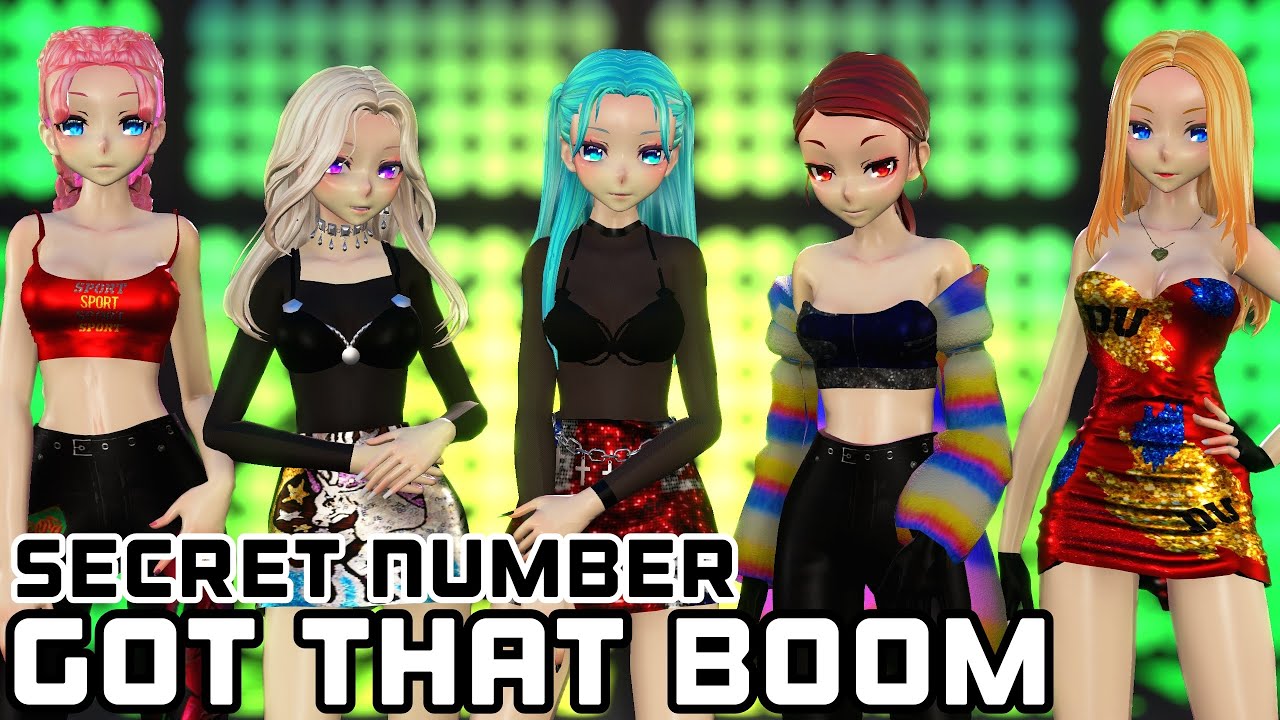 【MMD】✧ ⸢Secret Number⸥ ✧【⭒Got That Boom - 5P ver⭒】❆ ⸢Luka, IA, Miku, CUL, Lily⸥