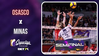 Jogo 1 | Osasco X Minas | MELHORES MOMENTOS | Superliga BET7K Feminina 23/24 - Semifinal