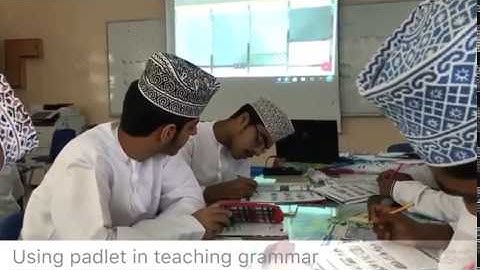 Teaching grammar using padlet 2018/2019