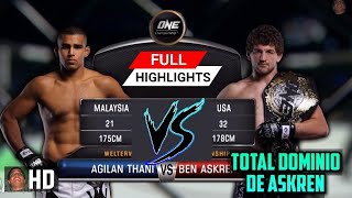 Ben Askren Vs. Agilan Thani (Full Highlights) [HD] | ONE Championchip | Grappling impecable 🤼