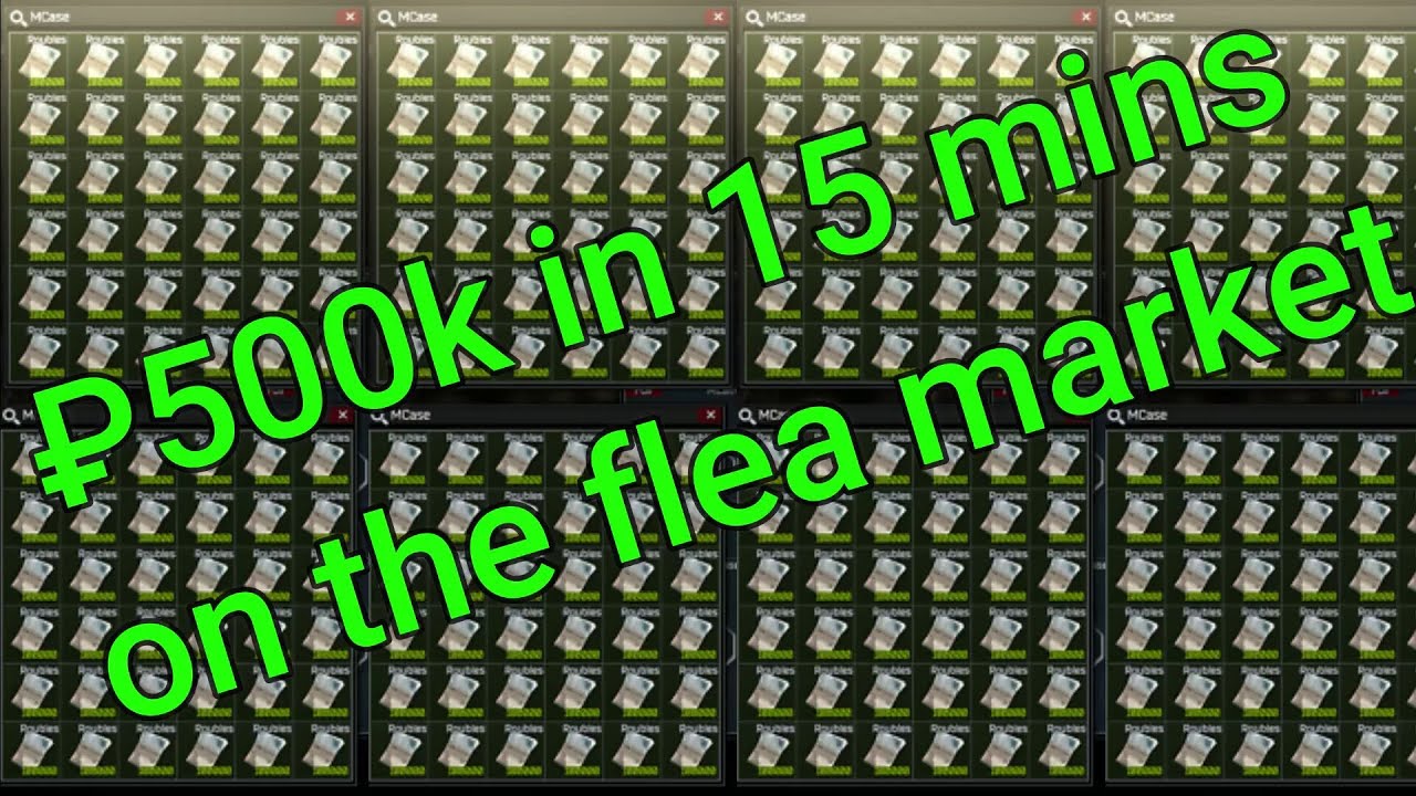 Earned ₽500k+ in 15 Mins of Flipping on the Flea Market - Escape From ...